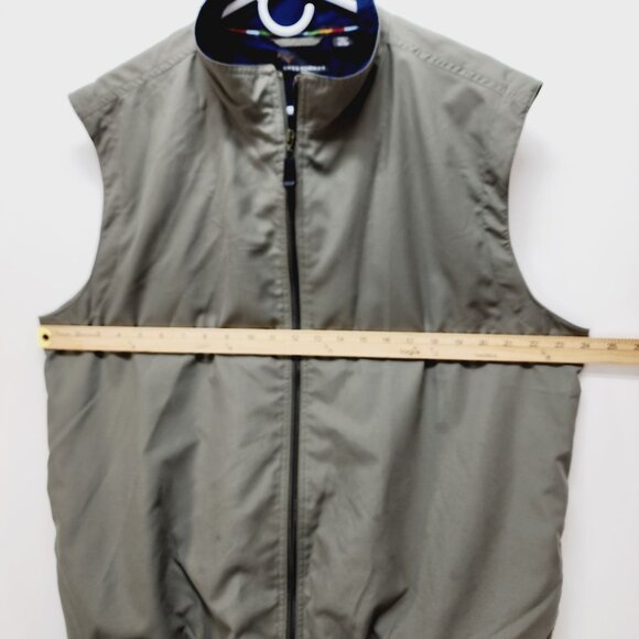 Greg Norman Windbreaker Vest Mens Sleeveless Full-Zip Size M Polyester Gray - Picture 4 of 11